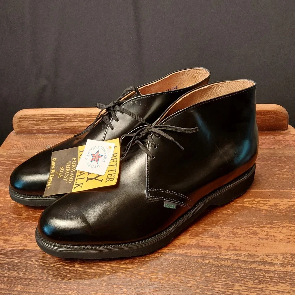 Work America Biltrite Mens USPS Postal Chukka Boots Black Leather 12 3E USA Made